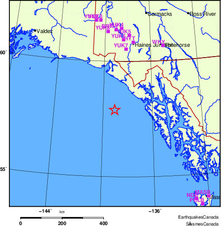 Map of Regional Seismographs