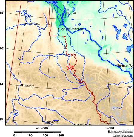 carte des environs du séisme