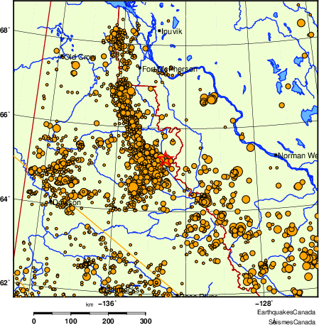 Map of earthquakes magnitude 2.0 and larger, 2000 - present