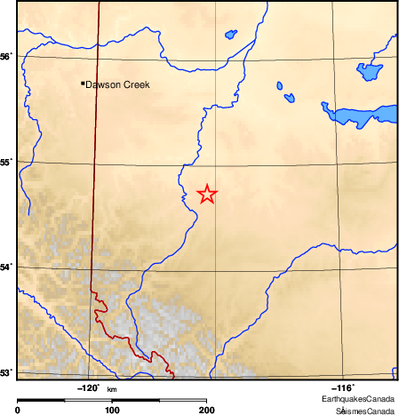 carte des environs du séisme