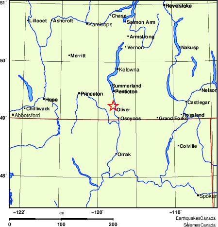 Map of Earthquake Localities