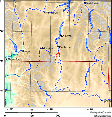 Map of Earthquake Area