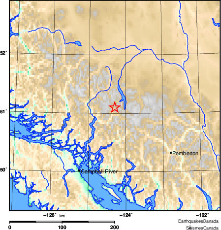 Map of Earthquake Area