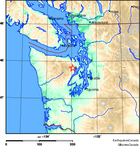 Map of Earthquake Area