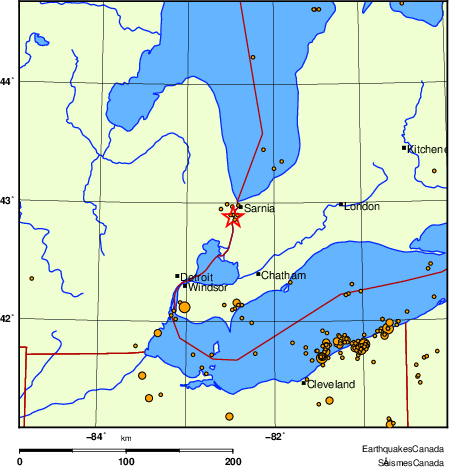 Map of earthquakes magnitude 2.0 and larger, 2000 - present