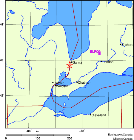 Map of Regional Seismographs