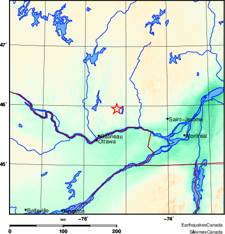 Map of Earthquake Area