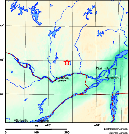 Map of Earthquake Area