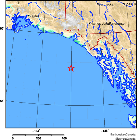 Map of Earthquake Area