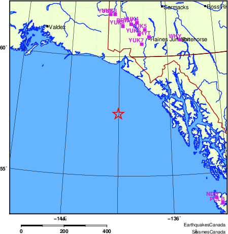 Map of Regional Seismographs