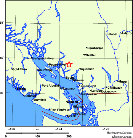 Map of Earthquake Localities