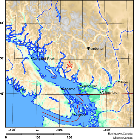 Map of Earthquake Area