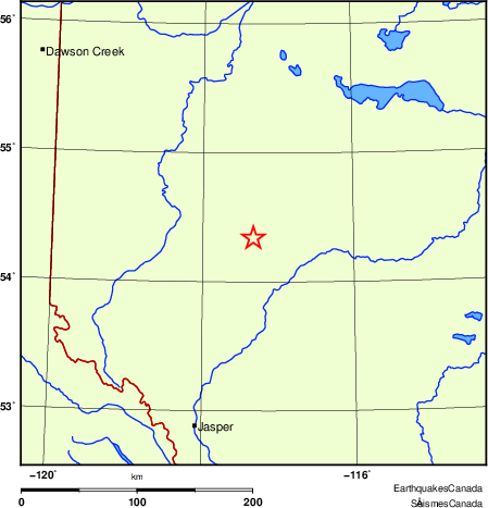 Map of Regional Seismographs