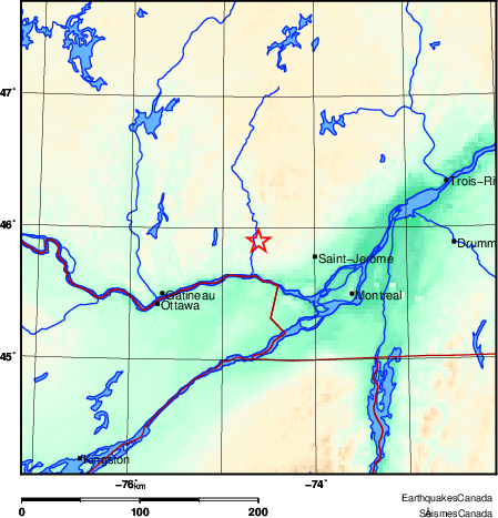 Map of Earthquake Area