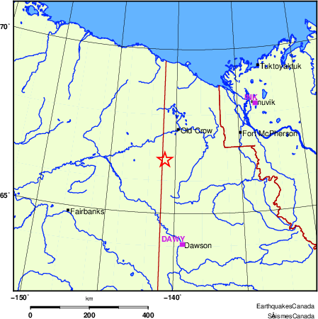 Map of Regional Seismographs