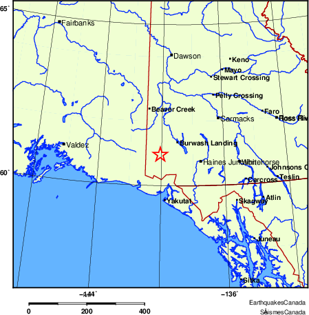 Map of Earthquake Localities