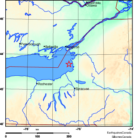 Map of Earthquake Area