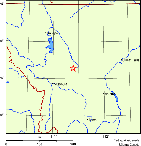 Map of Earthquake Localities