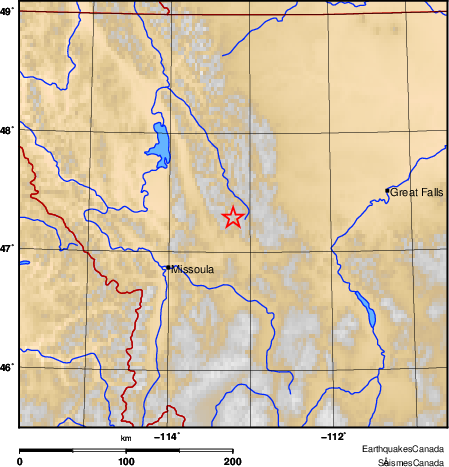 Map of Earthquake Area