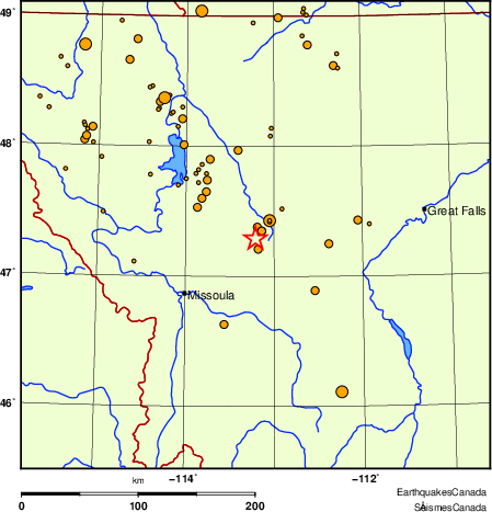 Map of earthquakes magnitude 2.0 and larger, 2000 - present