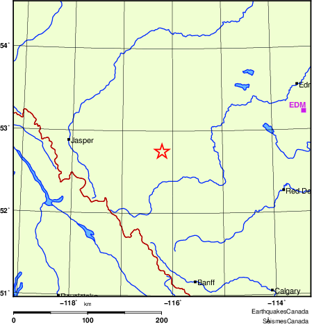 Map of Regional Seismographs