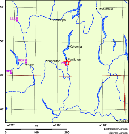 carte des localisations des stations sismologiques locales