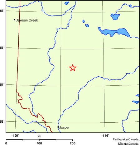 Map of Regional Seismographs