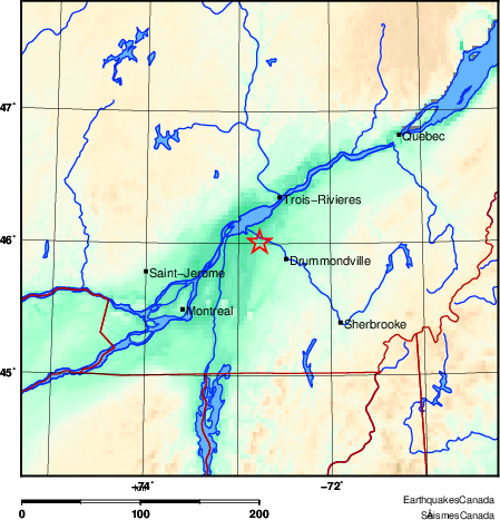 Map of Earthquake Area