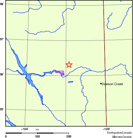 Map of Regional Seismographs