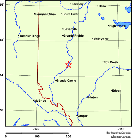 Map of Earthquake Localities