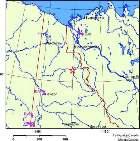 Map of Regional Seismographs