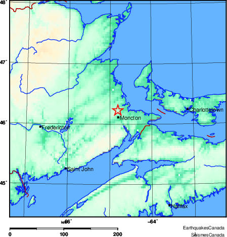 Map of Earthquake Area