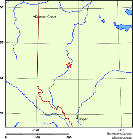 Map of Regional Seismographs