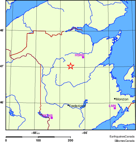 Map of Regional Seismographs