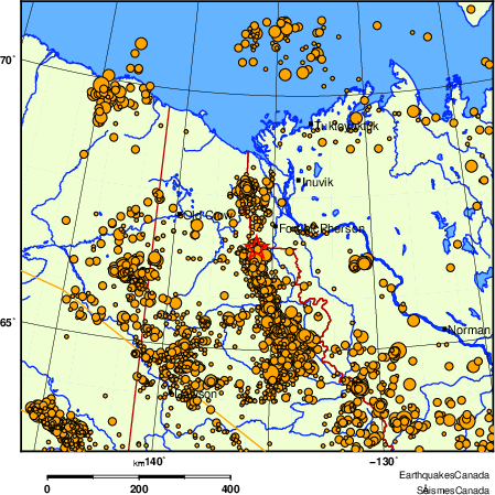 Map of earthquakes magnitude 2.0 and larger, 2000 - present