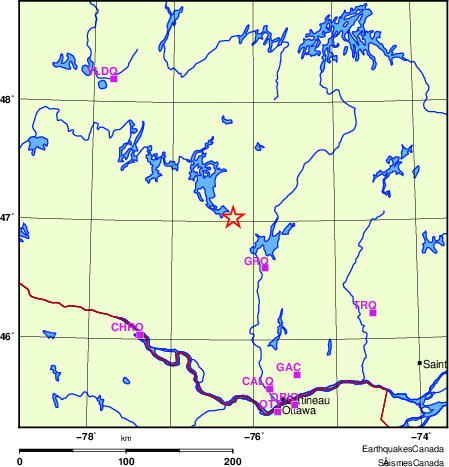 Map of Regional Seismographs