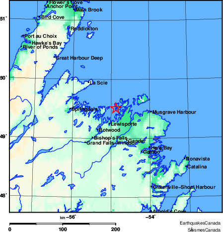 Map of Earthquake Area