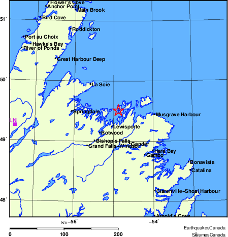 carte des localisations des stations sismologiques locales