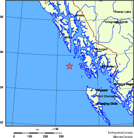 Map of Earthquake Localities