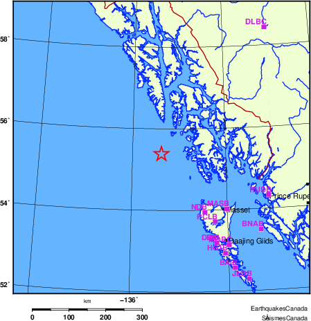 Map of Regional Seismographs