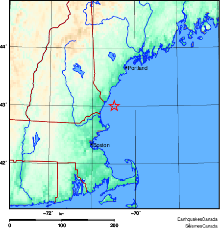 Map of Earthquake Area