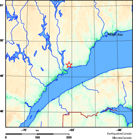 Map of Earthquake Area