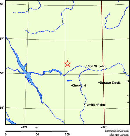 Map of Earthquake Localities