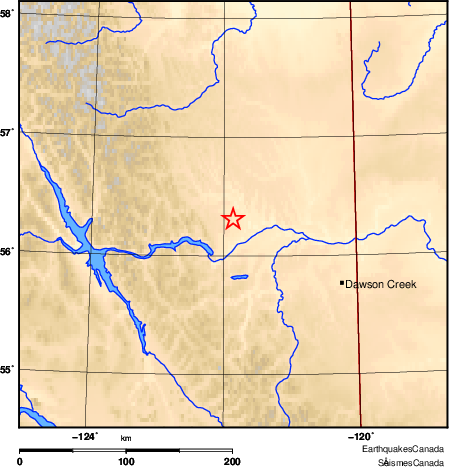 Map of Earthquake Area