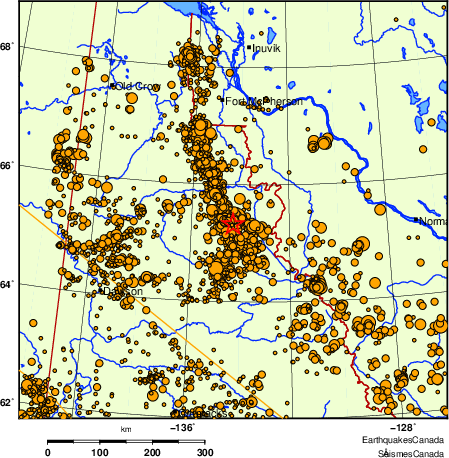 Map of earthquakes magnitude 2.0 and larger, 2000 - present