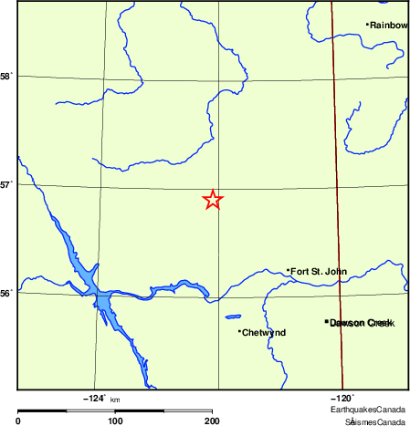 Map of Earthquake Localities