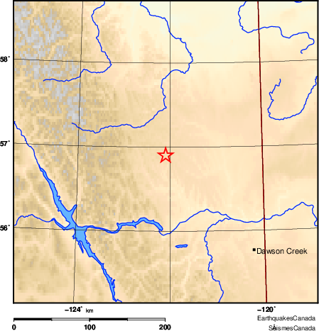 carte des environs du séisme