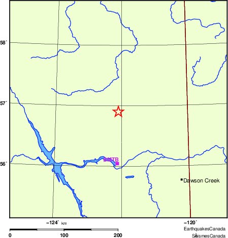 Map of Regional Seismographs