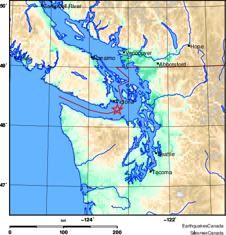 Map of Earthquake Area