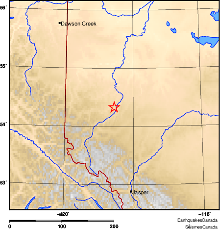 Map of Earthquake Area